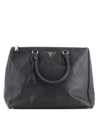 Large Double Zip Lux Tote Saffiano Leather