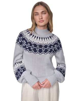 Women's Fair Isle Mock Neck Sweater