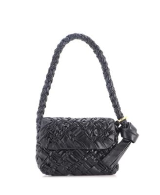 Kalimero Citta Shoulder Bag Intrecciato Plisse Leather