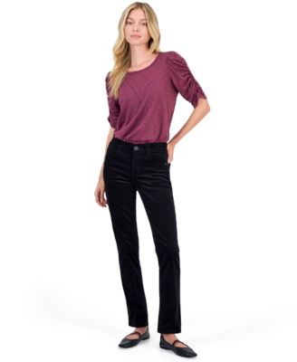 Women's "Ab"Solution Straight-Leg Corduroy Jeans