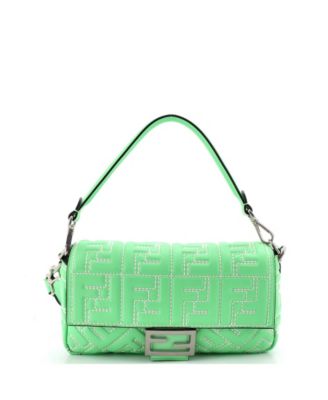 Medium Baguette NM Bag Zucca Embossed Leather