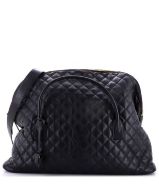 ES Giant Travel Bag Quilted Leather