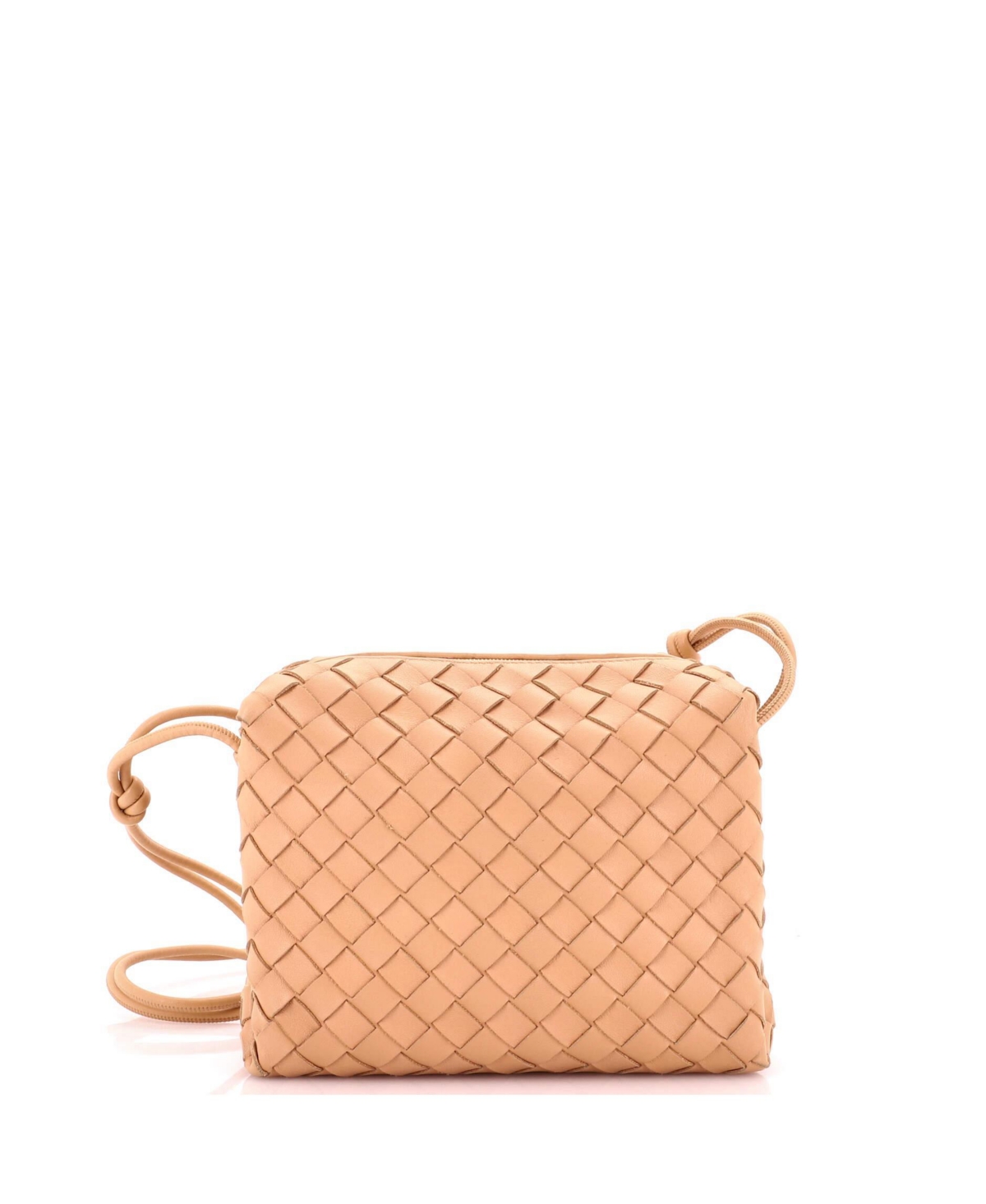 Pre-Owned Bottega Veneta Small Loop Crossbody Bag Intrecciato Nappa