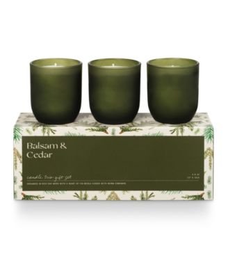 Balsam & Cedar Soy Blend Votive Gift Set, Set of 3