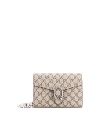 Small Dionysus Chain Wallet GG Coated Canvas