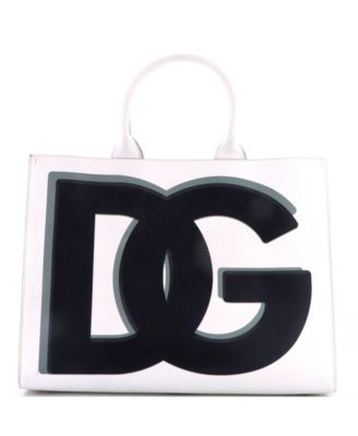 Pre-Owned Dolce and Gabbana Large DG Daily Shopping Tote Printed Leather