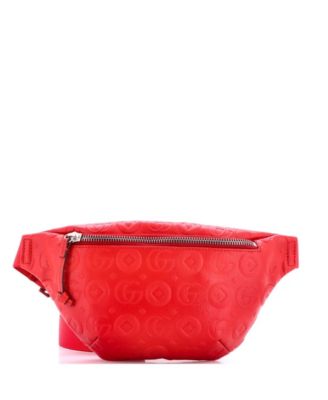 Boys and Girls Embossed Adjustable Belt Strap Leather Belt Bag