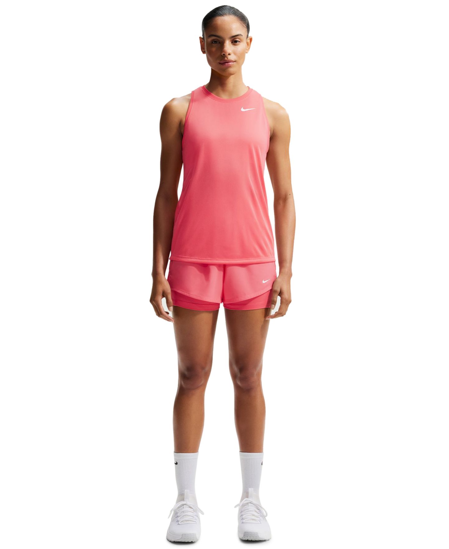 Женская тренировочная майка Nike Dri-FIT, цвет: Сапфировый / Белый — фото 5