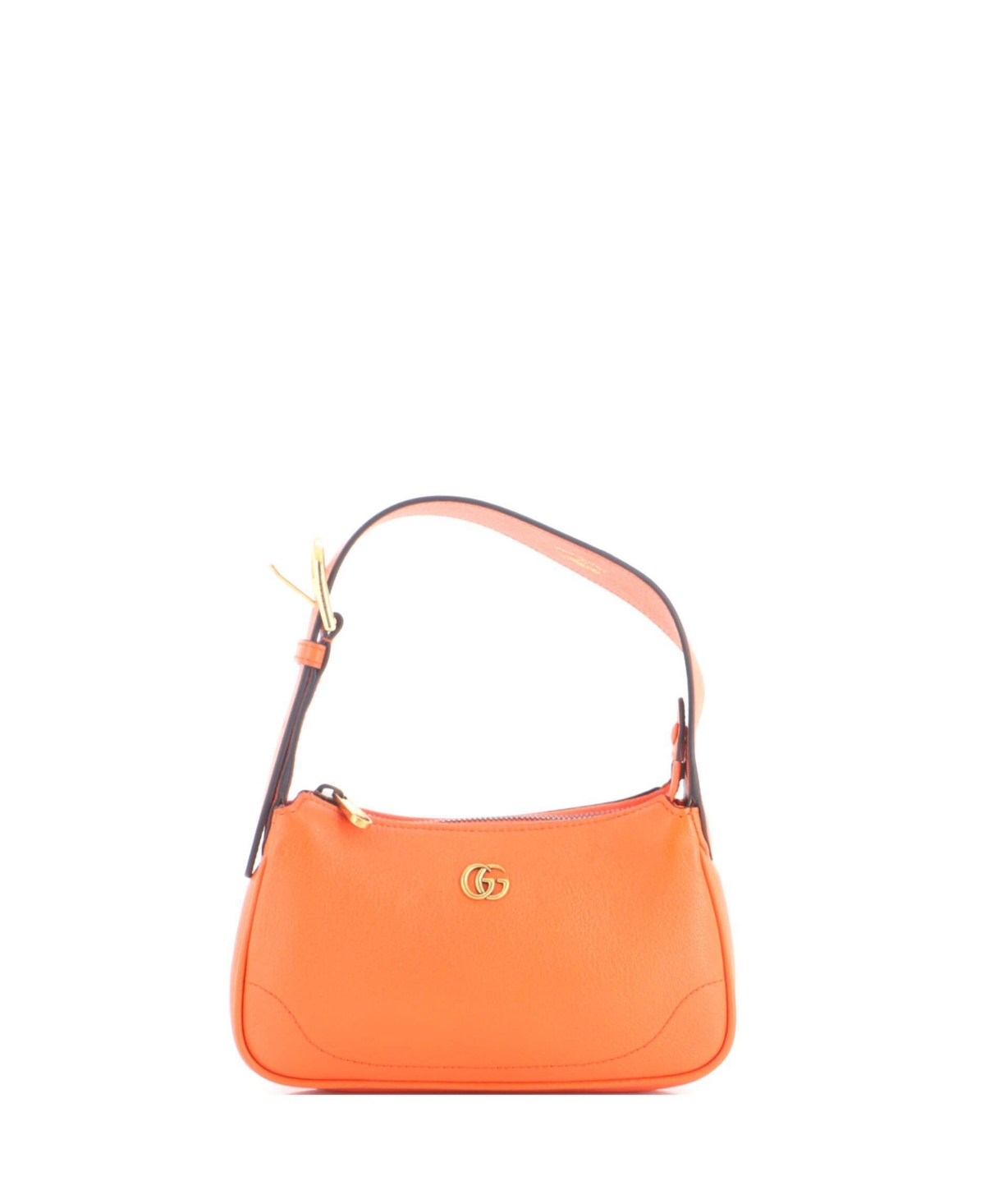 Pre-Owned Gucci Mini Aphrodite Shoulder Bag Leather - Orange