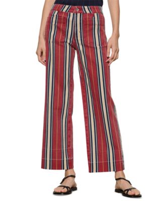 Women's Mid-Rise Wide-Leg Stretch Jeans