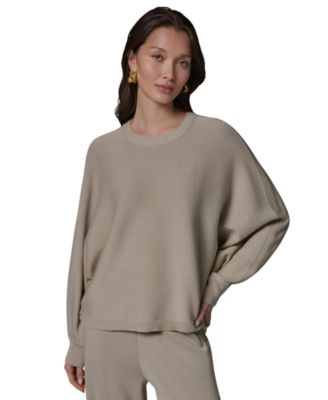 Women's Oversized Dolman-Sleeve Crewneck Sweater