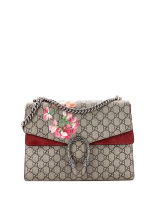 Medium Dionysus Bag Blooms Print GG Coated Canvas