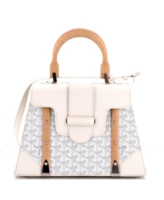 PM Saigon Top Handle Bag Coated Canvas with Leather