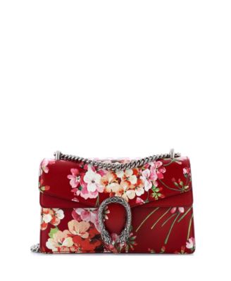 Small Dionysus Bag Blooms Print Leather