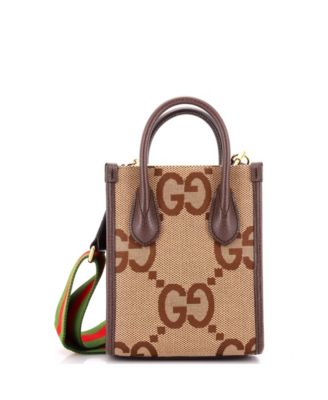 Mini Vertical Tote Jumbo GG Canvas