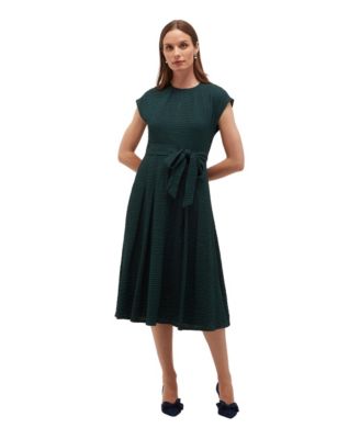 Women's Viviene Textured Tie Waist Midi Dress