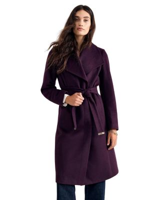 Women's Nicci Wool-Blend Belted Wrap Coat