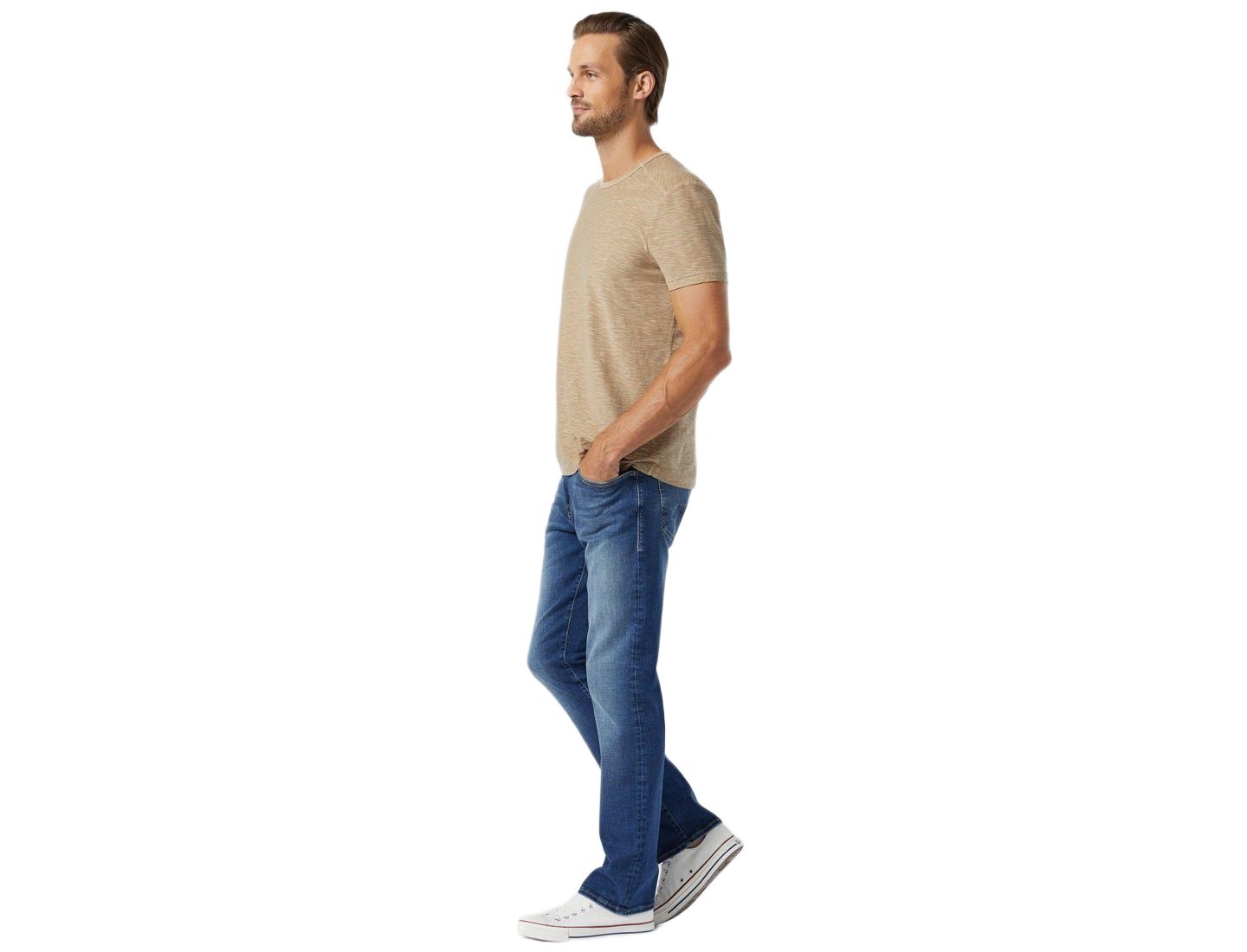 Мужские джинсы Mavi Jeans Zach Straight-Leg Stretch, цвет: Mid Brushed Organic Move — фото 4