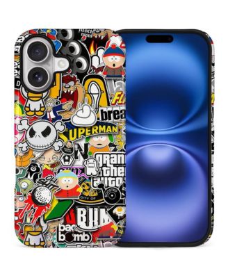 Stickers Bomb 2 2-Layer Durable Phone Case for Apple iPhone 16 Pro