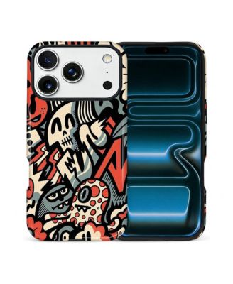 Phone Case Compatible with Apple iPhone 17 Pro, 2-Layer Durable, Skull Riot