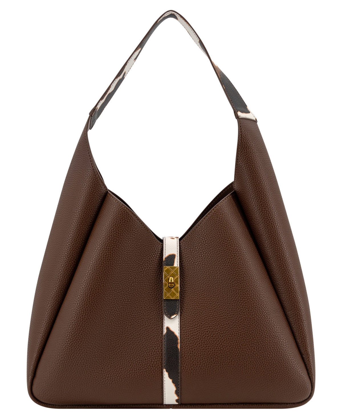 Like Dreams Dakota Western Trim Hobo Medium Tote Handbag In Brown