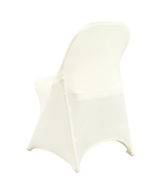 50-Pack Stretch Spandex Compact Folding Chair Covers Washable Fitted Event Slipcovers