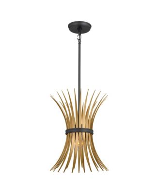 Baile 12 3/4" Wide Natural Brass Pendant Light