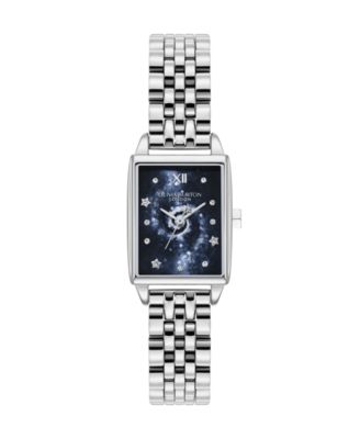 Women's Quartz Celestial Silver-Tone Stainless Steel Bracelet Watch 20.7mm