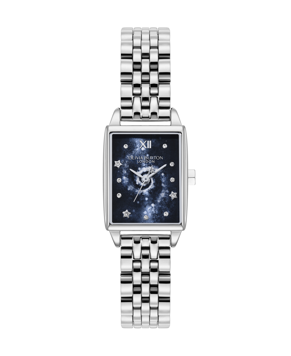 Olivia Burton Women's Quartz Celestial Water-resistant Silver-tone Stainless Steel Bracelet Watch, 20.7mm