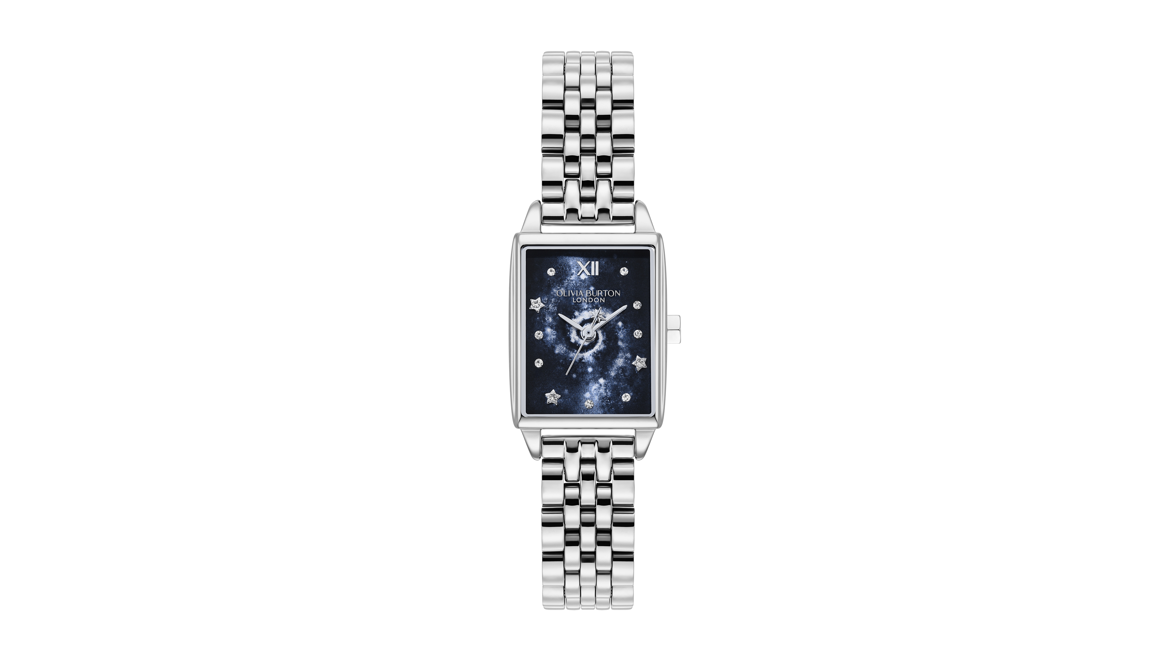 Olivia Burton Women's Quartz Celestial Water-Resistant Silver-Tone Stainless Steel Bracelet Watch, 20.7mm