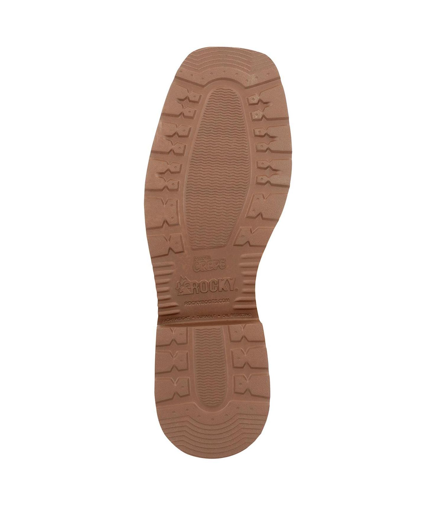 Мужские ботинки ROCKY MonoCrepe 12" Western Boot, цвет: Коньячный — фото 4