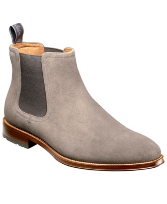 Men's Rucci Suede Round-Toe Lugged-Sole Chelsea Boots