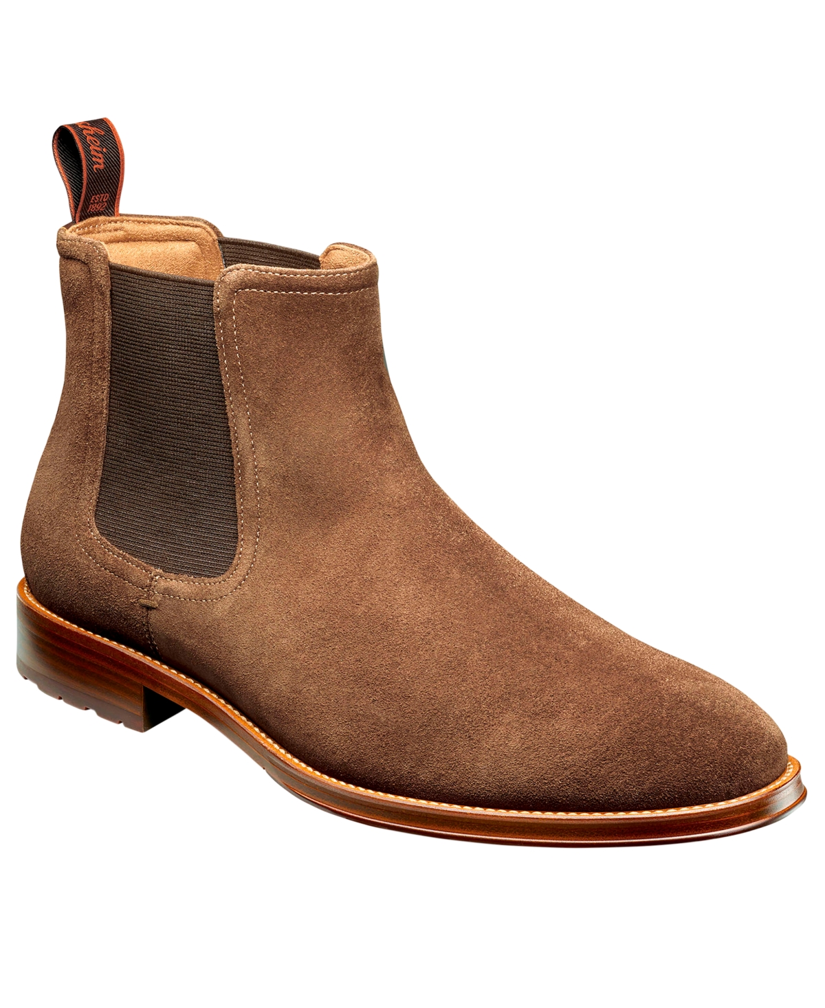 Florsheim Men's Rucci Suede Round-Toe Lugged-Sole Chelsea Boots