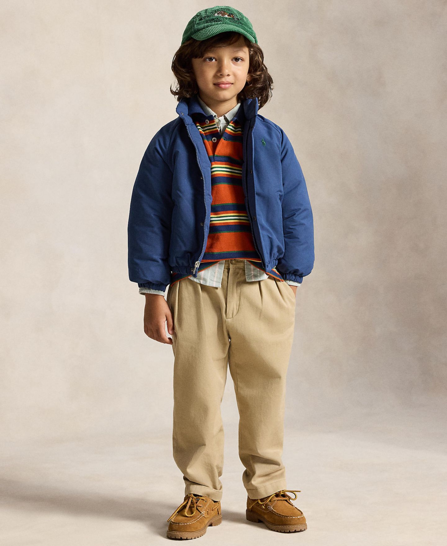 Куртка Polo Ralph Lauren Down Mockneck Jacket для мальчиков, цвет: Тёмно-синий — фото 2