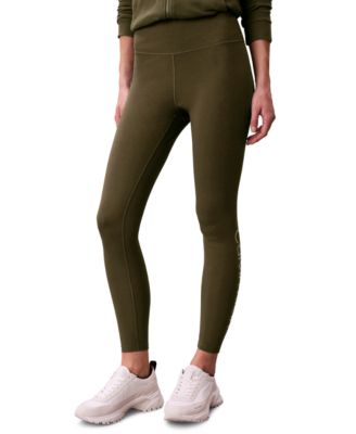 Women's High-Rise Cotton Logo Leggings