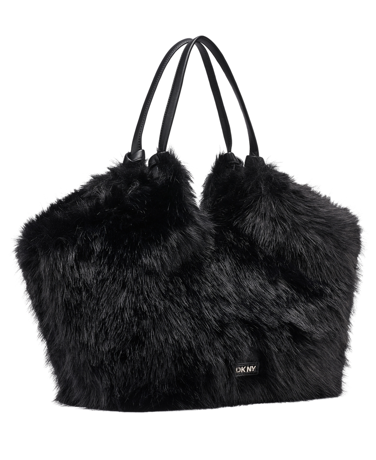 Dkny Paula Faux Fur Laptop-Compatible Tote