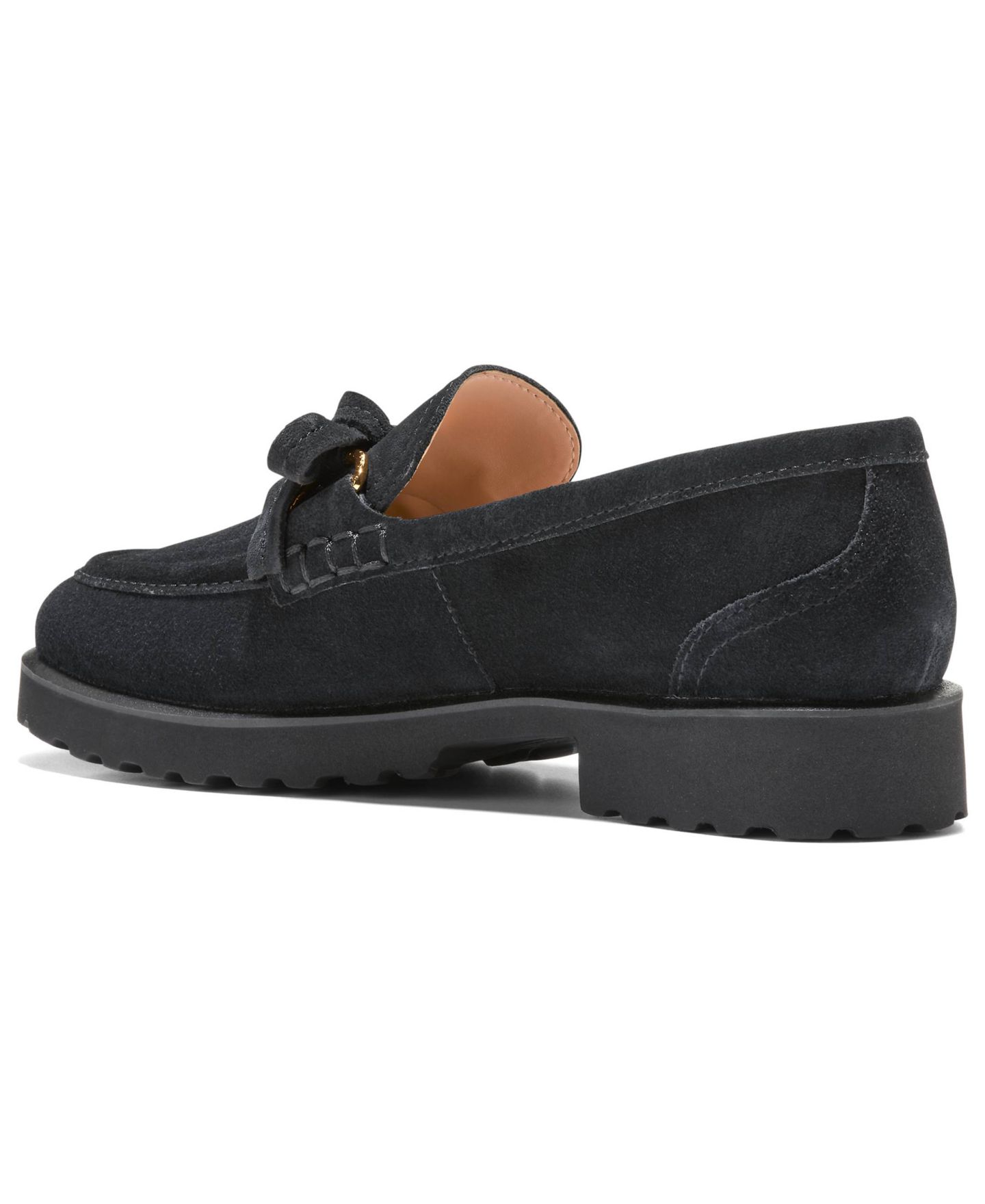 Женские туфли Cole Haan Gwendolyn Bow Slip-On, цвет: Чёрный замшевый — фото 3