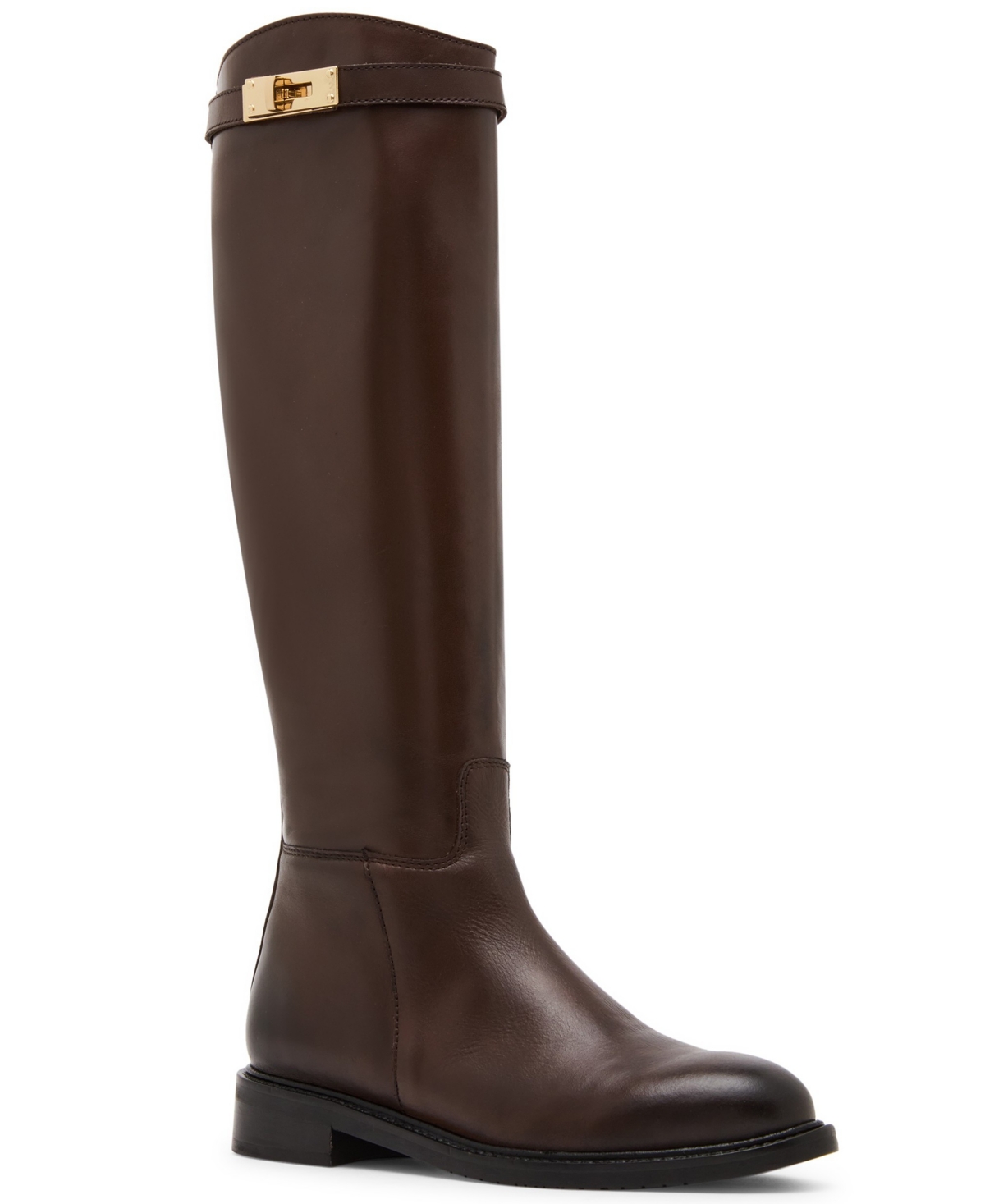 Steve Madden Women's Bexley Knee-High Riding Boots - Brown Leather