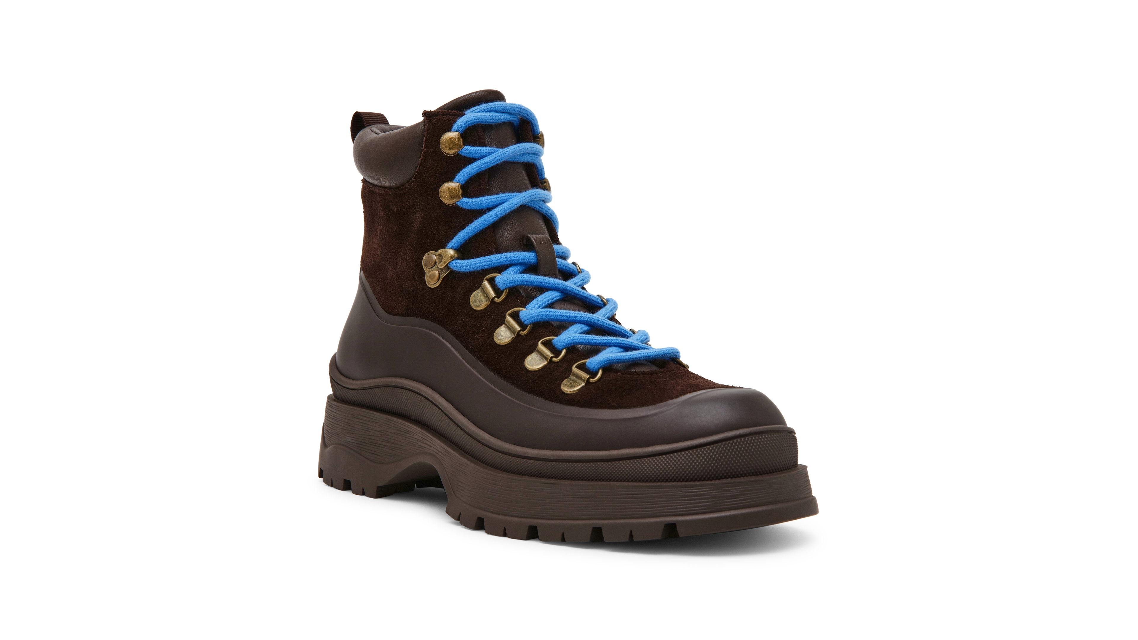 Steve Madden Women's Sergeant Lace-Up Lug-Sole Hiker Booties