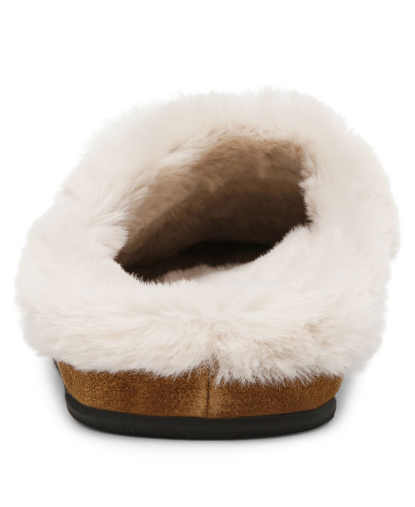 Женские сабо Steve Madden Finnegan-Pompom Cozy Slip-On, цвет: Каштановый замшевый — фото 3