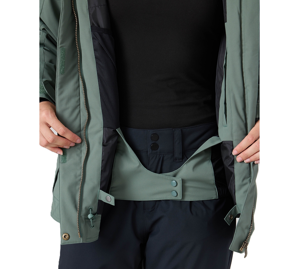 Roxy Women's Billie Hooded Zip-Up Mid-Length Jacket