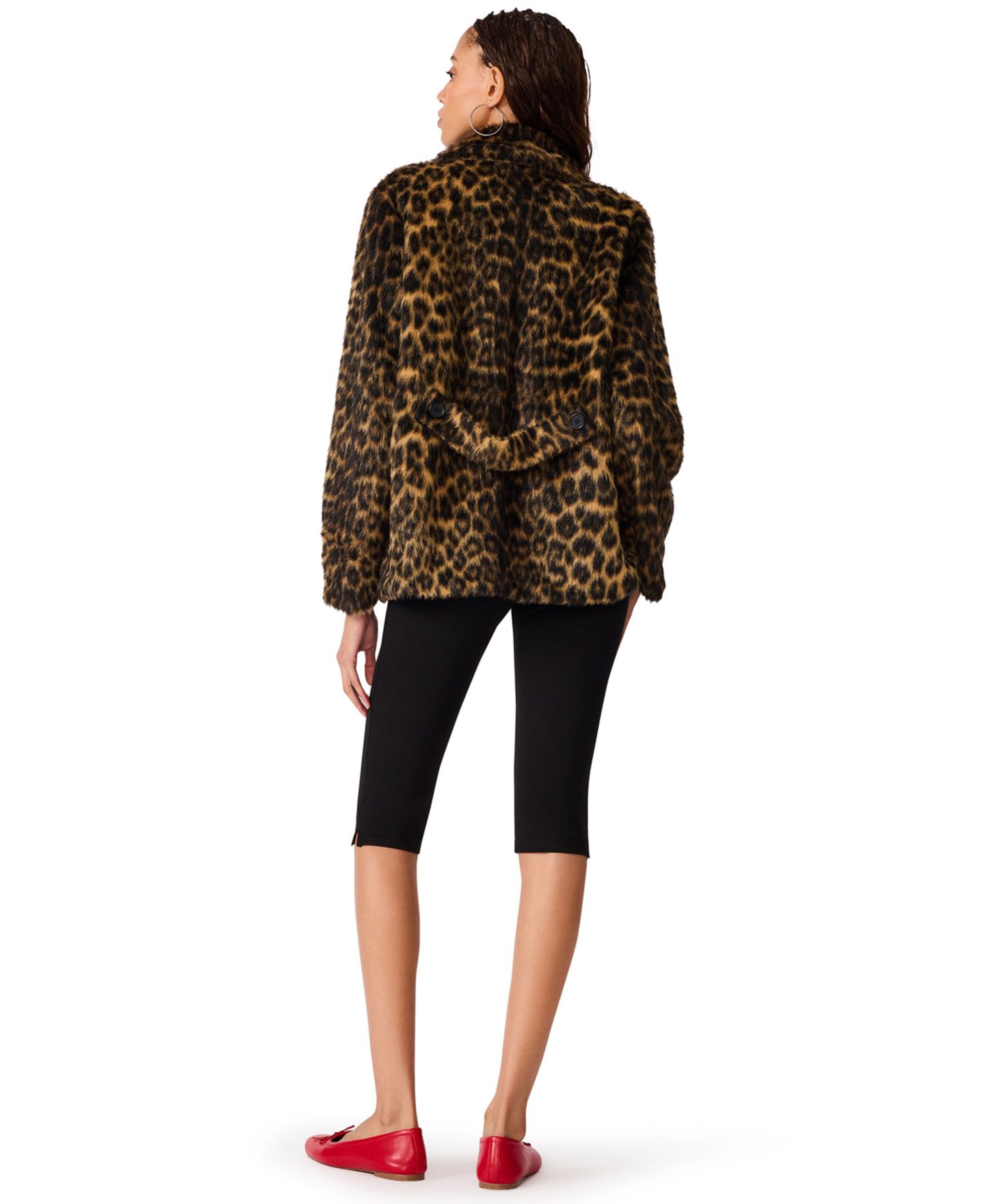 Женская куртка Steve Madden Madley Leopard-Print Faux Fur, цвет: Punk Cheetah — фото 5