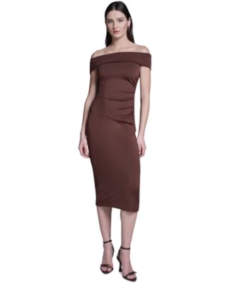 Women's Off-the-Shoulder Midi Dress