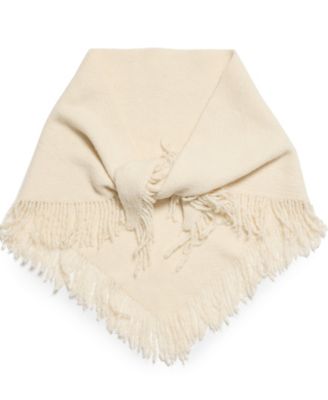 Fringe Marled Triangle Scarf