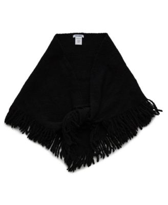 Fringe Marled Triangle Scarf