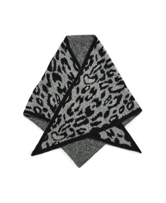 Leopard Print Triangle Scarf