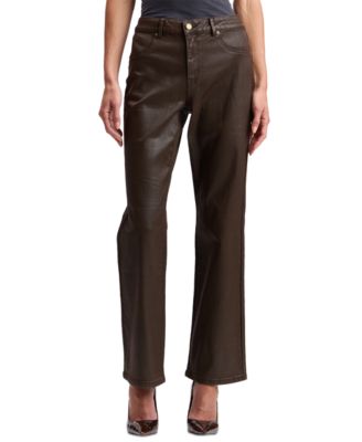 Women's High-Rise Coated Bootcut Jeans