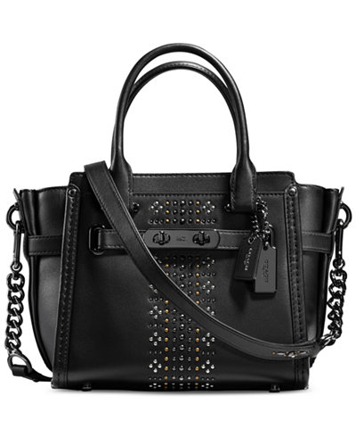 COACH Bandana Rivets Swagger 21 in Glovetanned Leather