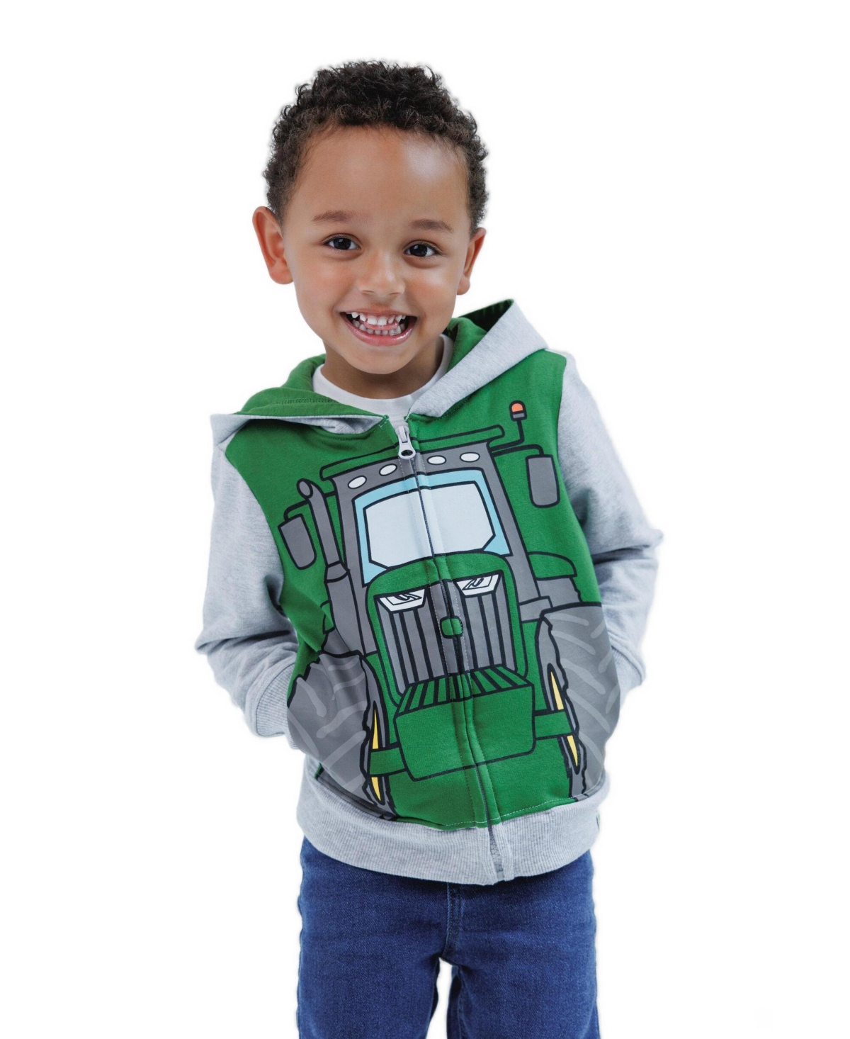 John Deere Toddler Boys' 2T-5T Full-Zip Fleece Hoodie