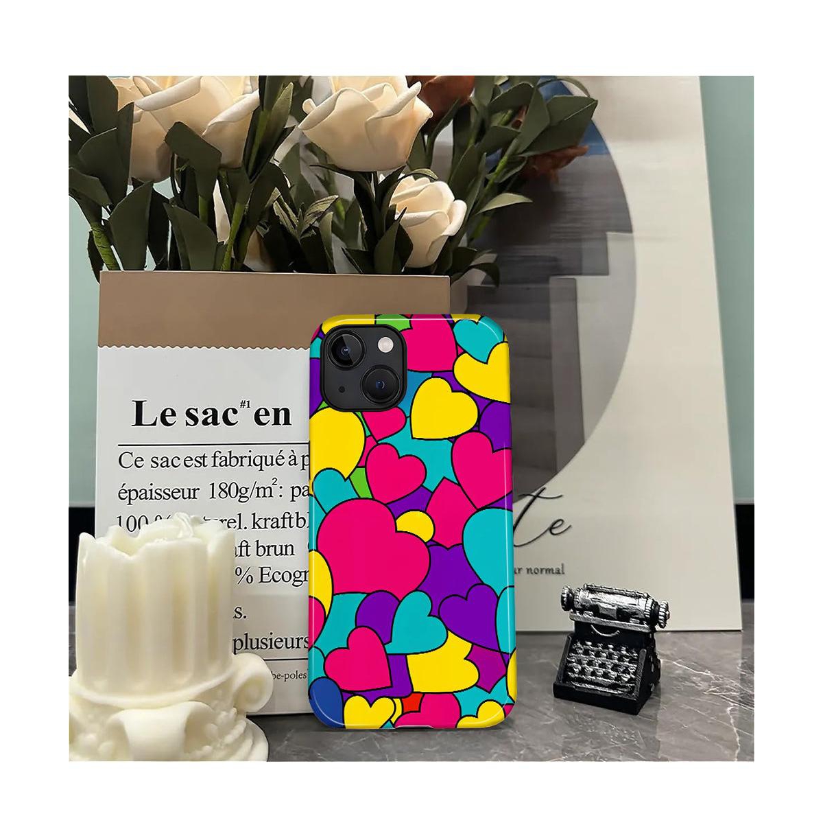 Lisen Bold Heart Pop 2-Layer Durable Phone Case Compatible with Apple iPhone 17 Pro Max